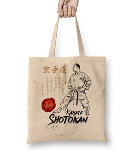 Karate Shotokan Dojo Kun Bez Çanta Uzun Saplı