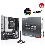 ASUS PRIME B840M-A WIFI6E DDR5 HDMI-DP USBC PCIE 4.0 AM5 mATX