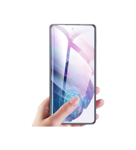 Samsung Galaxy S21 Plus Temperli Kavisli Ekran Koruyucu Tam Ekran