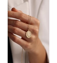 Kişiye Özel 925 Ayar Gümüş Gladyatör Spartacus Miğfer Model Kolye (Gold)