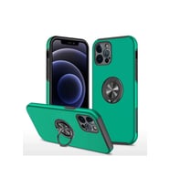 iPhone 12 Pro Max Kılıf Elit Yüzüklü Kapak - Yeşil