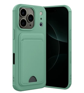 Newface Apple iPhone 17 Pro Max Kelvin Kartvizitli Silikon - Açık Yeşil