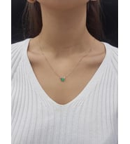 Kelebek Lazer Mineli Minimal Kolye (Karışık)