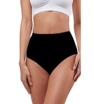 Elite Life 3D Dikişsiz Lazer Kesim Pedli Kadın Yüksel Bel Slip Külot (Siyah)