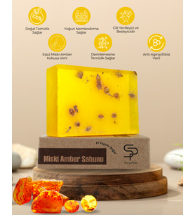 Pure and Shine EL YAPIMI DOĞAL MİSKİ AMBER SABUNU