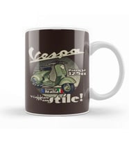 Vespa Travel in Style Kupa Bardak Porselen