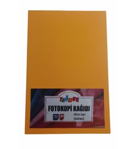 A4 Renkli Fotokopi Kağıdı Altın Sarı (Safran) 100 Lü Paket