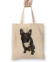 French Bulldog Bez Çanta Uzun Saplı
