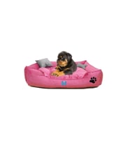 Ultrasoft Küçük Köpek ve Kedi Yatağı, Yıkanabilir, Kemik ve Yastık Hediyeli