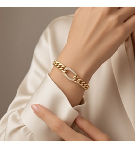 STİL İNCİSİ/XUPING JEWELRY GEOMETRİK ZİRKON TAŞLI BİLEKLİK