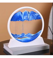 3D Cam Hareketli Kum Sanat Yaratıcı Sandscape Hareket Ekran Akan Kum Çerçeve Kum Saati
