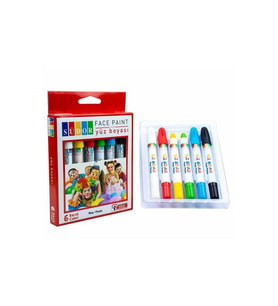 Yüz Boyası 6 Renk Kalem Südor 6 Renk Yüz Boyası 1 Paket (Karışık)