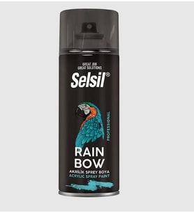 Mey İthalat® Selsil Rainbow Akrilik Sprey Boya 3000 Ateş Kırmızısı