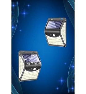 Solar Sensörlü Duvar Lambası Bahçe Lamba 20 Led Işık