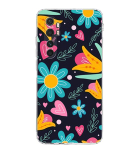 PrintiFy Xiaomi Mi Note 10 Lite ile Uyumlu Retro Color 1  Kamera Korumalı Şeffaf  Kılıf
