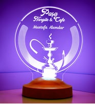 Nargile Hookah Led Lamba, Nargile Cafe Hediyesi, Nargile Sevene Hediye