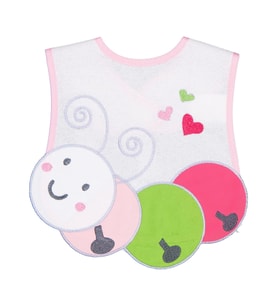 Civil Baby Tırtıl Baskılı Mama Önlüğü - Ekru Standart