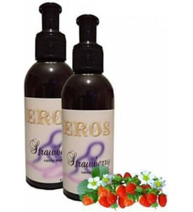 Eros Strawberry Erotic Massage Oil 120ML Çilek Kokulu Yağı