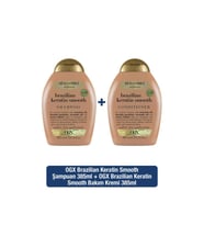 OGX Düzleştirici Brazilian Keratin Sülfatsız Şampuan 385ml+Sülfatsız Bakım Kremi385ml