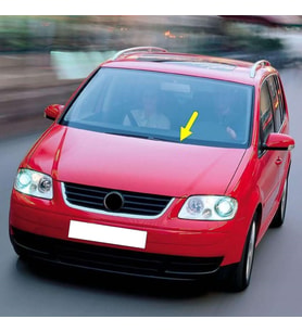 VW Touran 2003-2006 Ön Sol Sürücü Yönü Silecek Kolu 1T0955409A (Siyah)