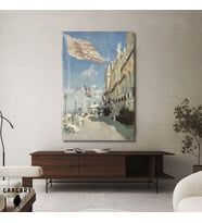 Tekli Dikey Kanvas Claude Monet Hotel Roches Noires Trouville