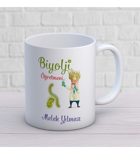 Kişiye Özel Meslek Biyoloji Öğretmeni  Hediyelik Kupa Bardak 1 Adet