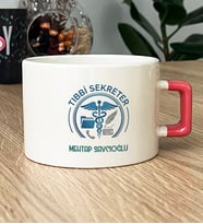 Kişiye Özel Tıbbi Sekreter Lüks Fincan Tıp Bayramı Hediyesi
