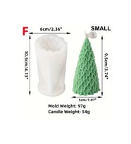 Noel Ağacı No:4 Mum Silikon Kalıp (S970)