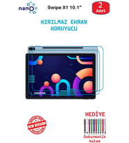 Swipe X1 10.1" İçin Nano Ekran Koruyucu 9h Esnek 2 ADET