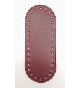 Angel Çanta Aksesuar Suni Deri Bordo 20X8 cm Oval Çanta Tabanı