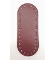 Angel Çanta Aksesuar Suni Deri Bordo 20X8 cm Oval Çanta Tabanı