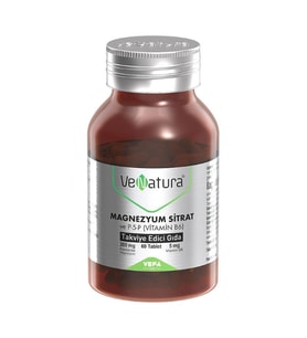 Venatura Magnezyum Sitrat P-5-P Vitamin B6 Tablet 60