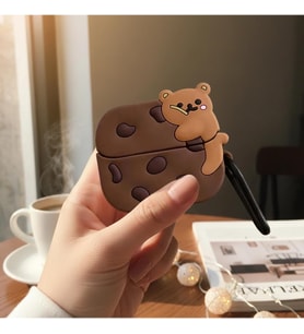 Galaxy Buds 3 Pro Kılıf Karakter Figürlü Cookie Bear Kahverengi, 87005676