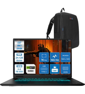 Gıgabyte Gamıng A16CVH Intel® Core™ I7-13620H Ddr5 24GB 2tb Ssd+2tb SSD 16INÇ 8GB/RTX5060 IPS Wuxga (1920X1200) 165Hz, 300NITS Freedos Gaming Laptop WA16CVHF06+ZETTAÇANTA