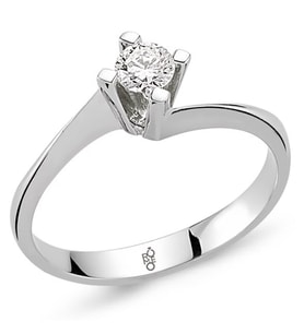 Romeo Pırlanta 0.22 Ct Tektaş Yüzük RM20030 (Çok Renkli)