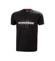 Helly Hansen Workwear Logo Tişört -79261 (Siyah)