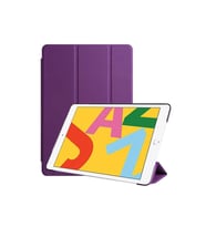 Apple iPad 10.2 (8.Nesil) Uyumlu Zore Smart Cover Standlı 1-1 Kılıf (Mor)