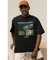 Roronoa Zoro Baskılı Unisex Oversize One Piece Anime Karakter Tişört
