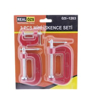 3 Parça C Tipi Mengene Seti İşkence Aleti Hobi İşkence
