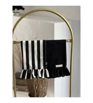 2Li Stripe X Lune Keten Fırfırlı Kurulama Bezi