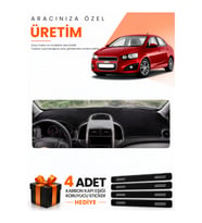 CHEVROLET AVEO T300 (2011-2015) Uyumlu Torpido Koruma Örtüsü Oto Kılıfı - Siyah