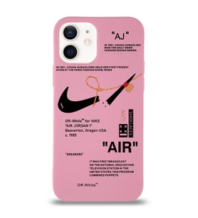 Apple iPhone 12 Uyumlu Lansman Kılıf Sneakers Tasarımlı Altı Kapalı İçi Kadife Kaplı Silikon Kapak (Şeffaf)