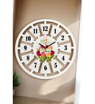 Anneler Günü Hediyesi Duvar Saati 40cm (Beyaz)