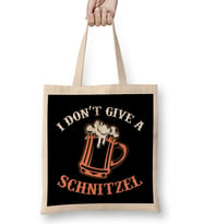 I Don t Give A Schnitzel German Beer Oktoberfest Bez Çanta Uzun Saplı