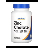 Nutricost, Zinc Chelate, 50 mg, 120 Capsules.TR YETKİLİ SATICISI.3830 (Renksiz)