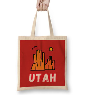 utah gift Bez Çanta Uzun Saplı