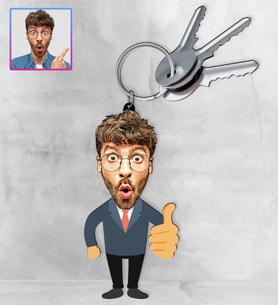 Kişiye Özel Karikatür Tasarım Anahtarlık 97180