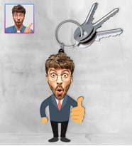 Kişiye Özel Karikatür Tasarım Anahtarlık 97180