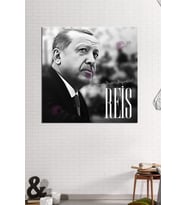 Recep Tayyip Erdoğan Cumhurbaşkanı Başkan Erdoğan RTE Kanvas Tablo (7 Farklı Ölçü)