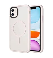 Coverzone ?Phone 11 ile Uyumlu Sert PC Arka Y�zey Wireless ?arj �zellikli Buzlu Saydam ZF Kapak